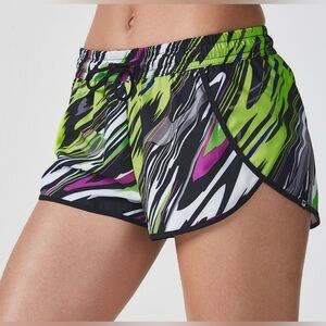 Fabletics Carrie Athletic Shorts Multicolor Back Pockets XL